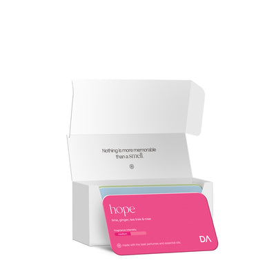 White box with colorful cards inside, pink card labeled "hope" visible on top. - Seasonal Set | Fall Set - Fall Set - Doctor Aromas
