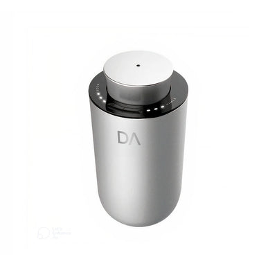 Compact silver cylindrical portable scent diffuser with black top and DA logo on front. - Portable Scent Diffuser + 3x Refills | BFCM Exclusive Bundle - Hope / Black - Doctor Aromas