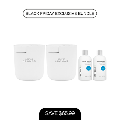 2x ScentFlow Mini Diffusers + 2x Oil Diffuser Refills 100 ml | BFCM Exclusive Bundle