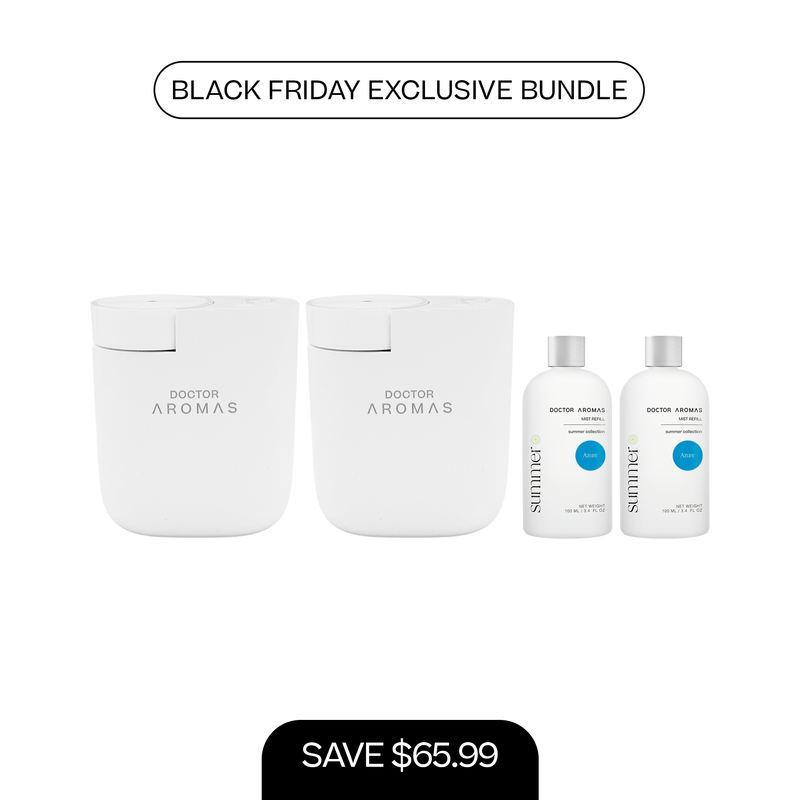 2x ScentFlow Mini Diffusers + 2x Oil Diffuser Refills 100 ml | BFCM Exclusive Bundle