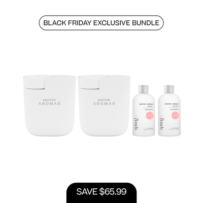 2x ScentFlow Mini Diffusers + 2x Oil Diffuser Refills 100 ml | BFCM Exclusive Bundle