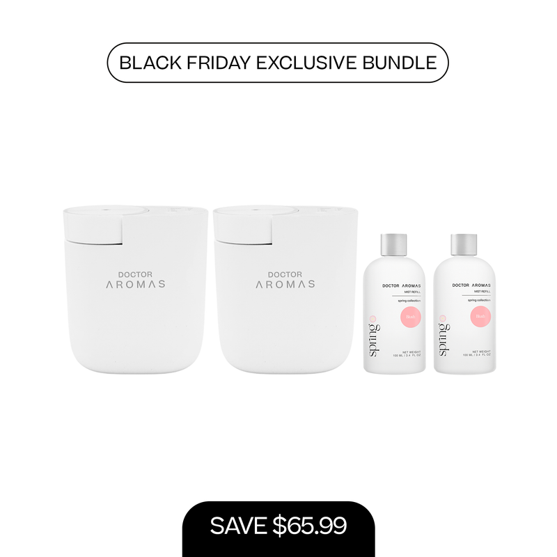 2x ScentFlow Mini Diffusers + 2x Oil Diffuser Refills 100 ml | BFCM Exclusive Bundle