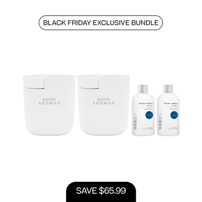 2x ScentFlow Mini Diffusers + 2x Oil Diffuser Refills 100 ml | BFCM Exclusive Bundle