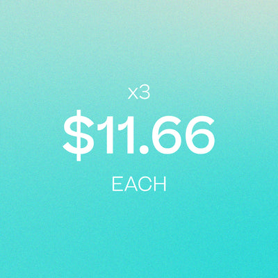 Turquoise gradient background with white text showing price $11.66 and x3 bundle promotion. - Diffuser Drops x3 | BFCM Exclusive Bundle - Hope - Doctor Aromas