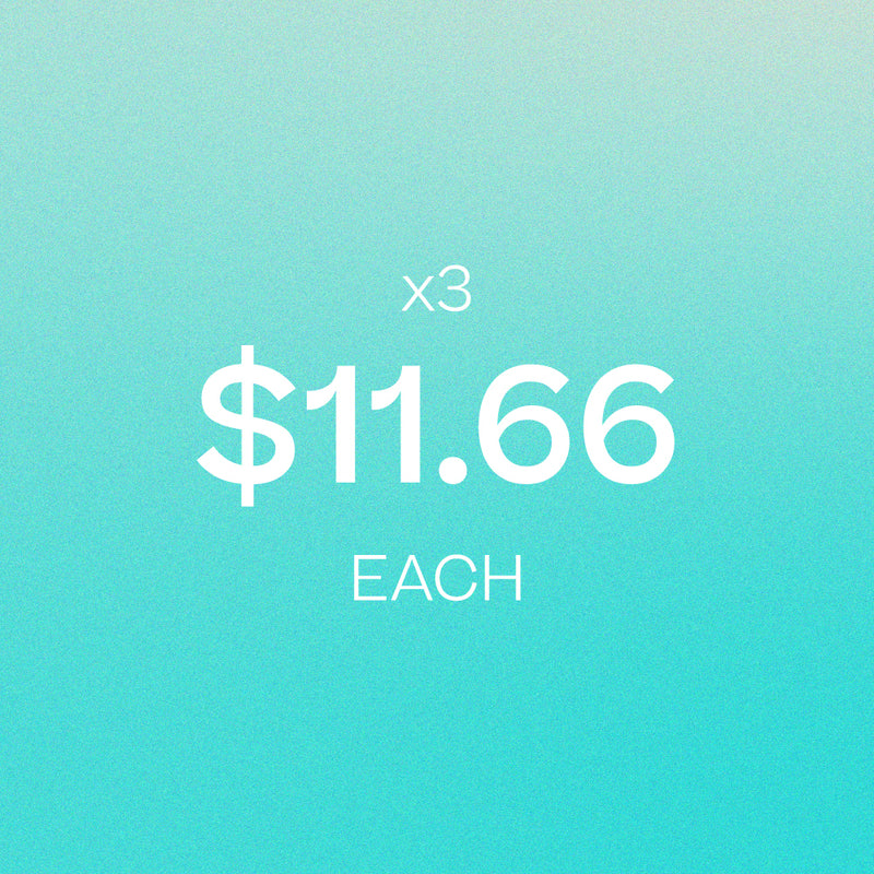 Turquoise gradient background with white text showing price $11.66 and x3 bundle promotion. - Diffuser Drops x3 | BFCM Exclusive Bundle - Hope - Doctor Aromas