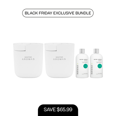 2x ScentFlow Mini Diffusers + 2x Oil Diffuser Refills 100 ml | BFCM Exclusive Bundle