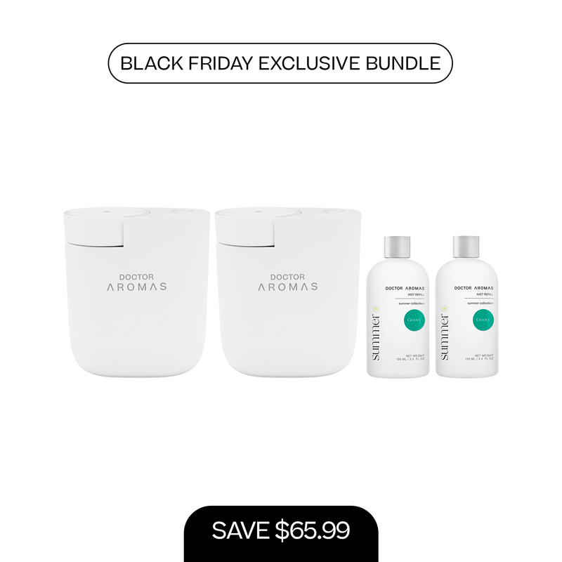 2x ScentFlow Mini Diffusers + 2x Oil Diffuser Refills 100 ml | BFCM Exclusive Bundle