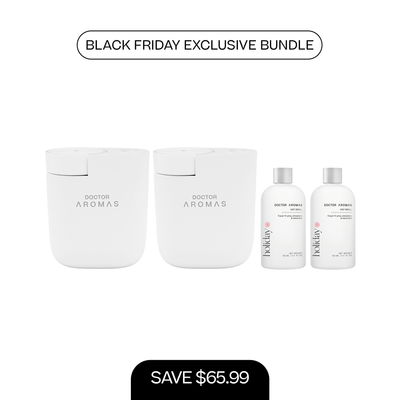 2x ScentFlow Mini Diffusers + 2x Oil Diffuser Refills 100 ml | BFCM Exclusive Bundle
