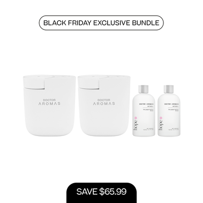 2x ScentFlow Mini Diffusers + 2x Oil Diffuser Refills 100 ml | BFCM Exclusive Bundle