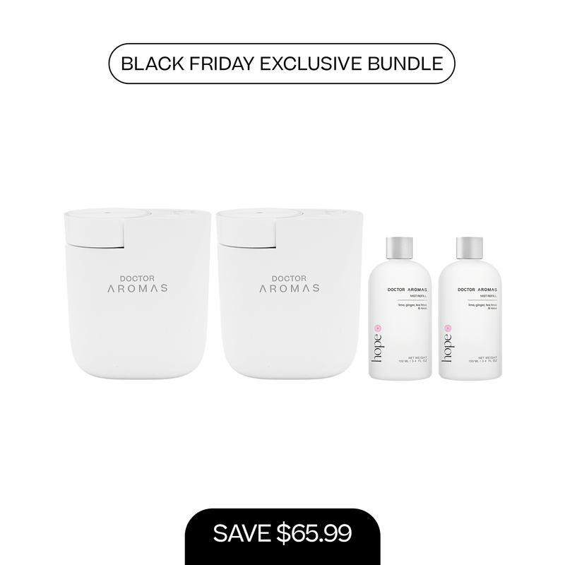 2x ScentFlow Mini Diffusers + 2x Oil Diffuser Refills 100 ml | BFCM Exclusive Bundle