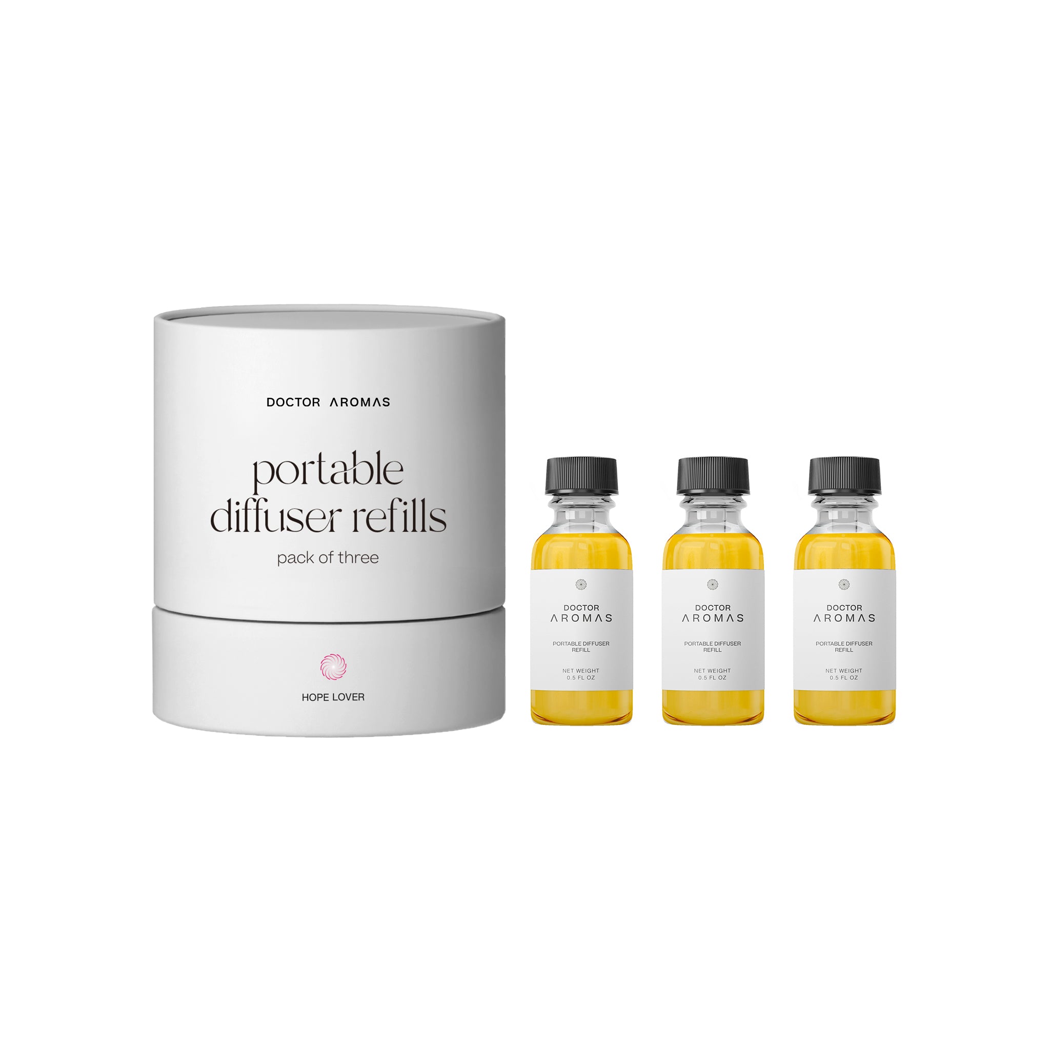 Hope Diffuser Portable Diffuser Refills Pack of Three | Hope Lover (x3) – Doctor Aromas