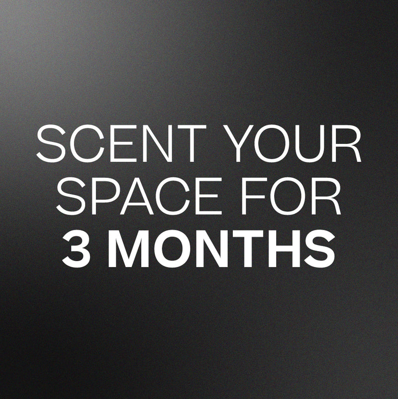 Black background with bold white text saying "Scent your space for 3 months" centered in the image. - Aromatherapy Stone Diffuser + 3x Diffuser Drops | BFCM Exclusive Bundle - Hope / White - Doctor Aromas