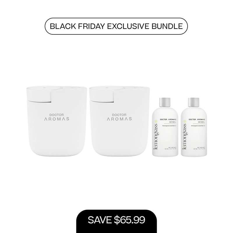 2x ScentFlow Mini Diffusers + 2x Oil Diffuser Refills 100 ml | BFCM Exclusive Bundle