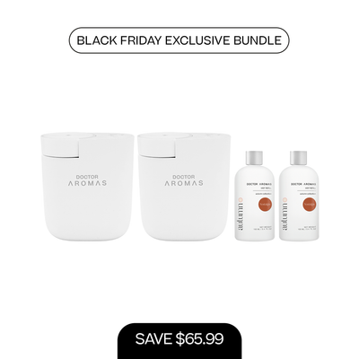2x ScentFlow Mini Diffusers + 2x Oil Diffuser Refills 100 ml | BFCM Exclusive Bundle