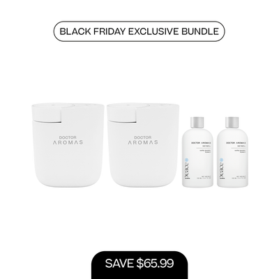 2x ScentFlow Mini Diffusers + 2x Oil Diffuser Refills 100 ml | BFCM Exclusive Bundle