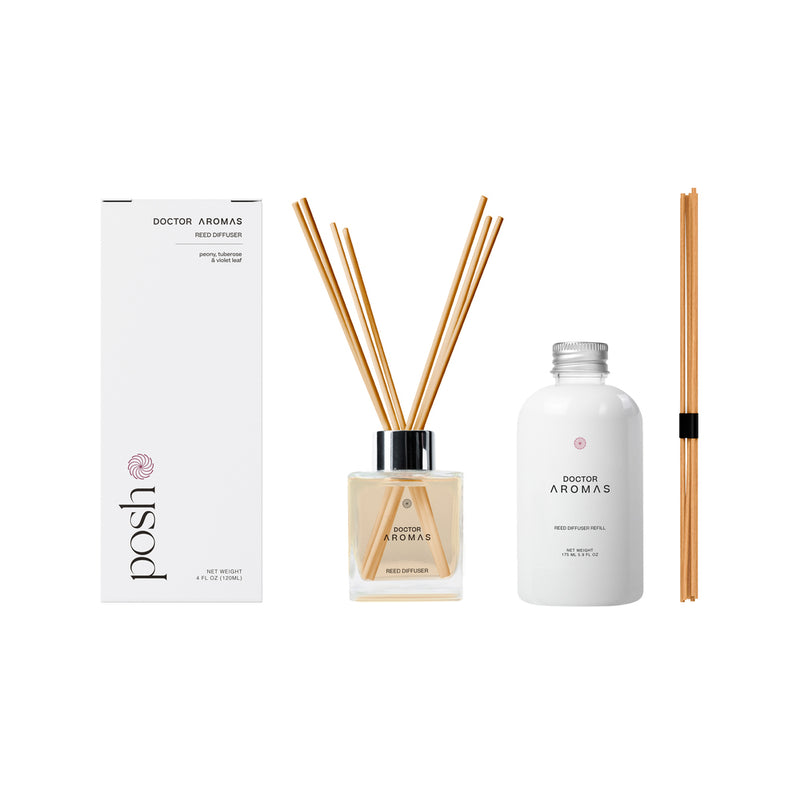 Posh Diffusers Reed Diffuser & Refill Bundle | Posh – Doctor Aromas