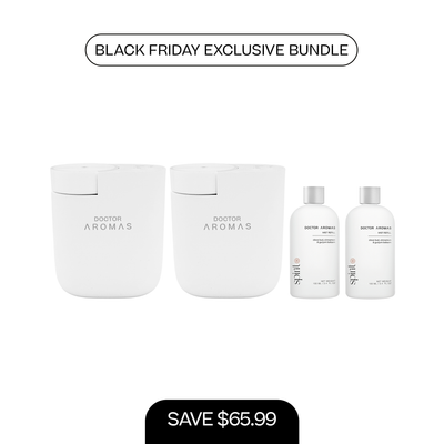 2x ScentFlow Mini Diffusers + 2x Oil Diffuser Refills 100 ml | BFCM Exclusive Bundle